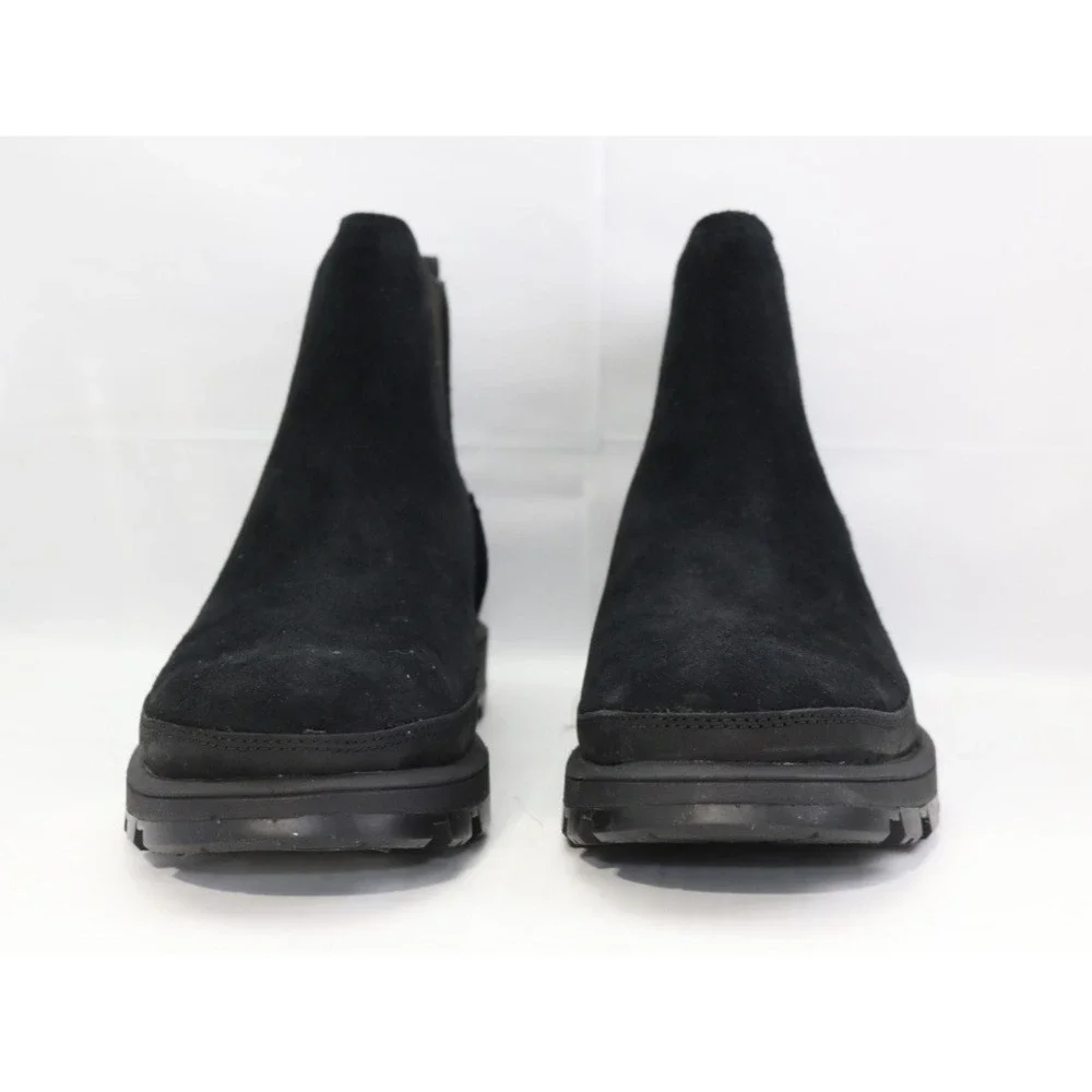 UGG CHELSEA MEN BOOTS LEATHER Black Size 7 / UK 6 / EU 40 / JP 25